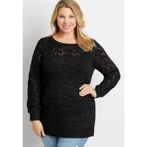Maurices 1X black sweater